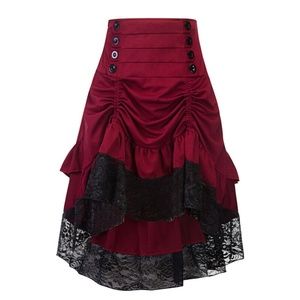 Retro Women's Gothic Victorian Steampunk Skirt